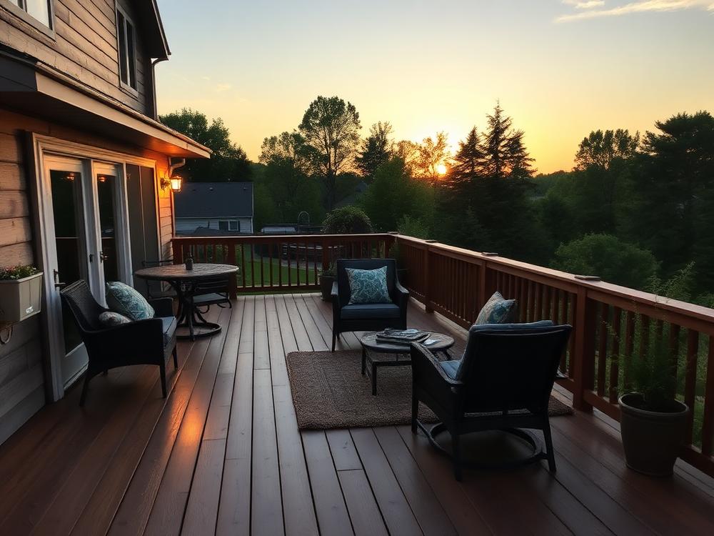 Backyard Deck Build after